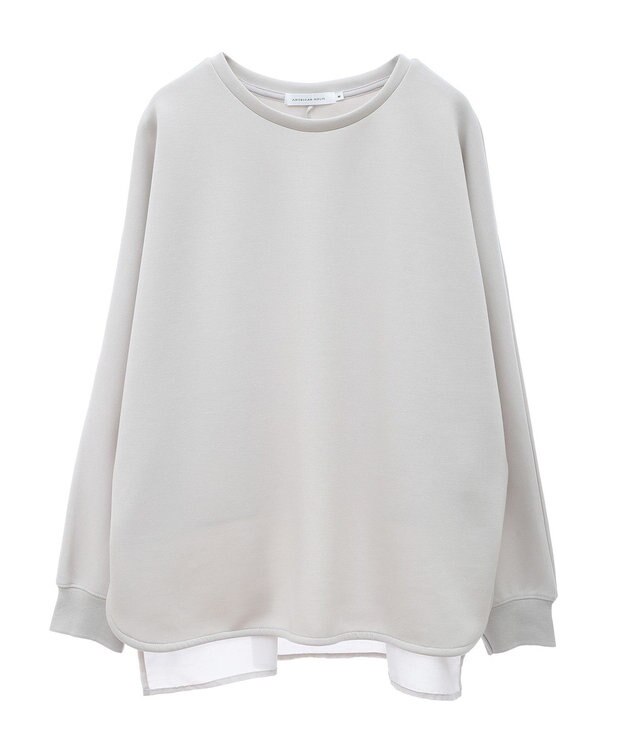 AMERICAN HOLIC ドルマン異素材ポンチプルオーバー Light Gray