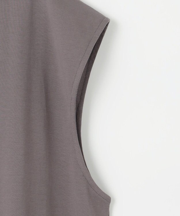 ANY L 【洗濯機可/接触冷感/UVカット】Ｖネックチュニック モカブラウン