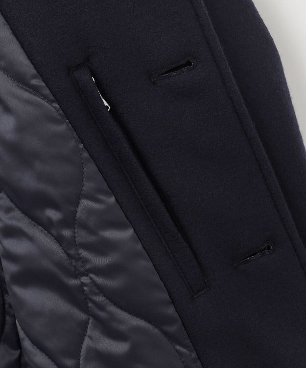 J.PRESS MEN ショートカーコート スタンドカラーブルゾン ネイビー系