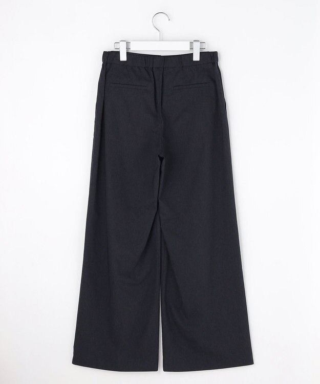 J.PRESS LADIES 【WEB限定】セルロースリネンストレッチ ワイドストレート パンツ 【WEB限定】ネイビー系