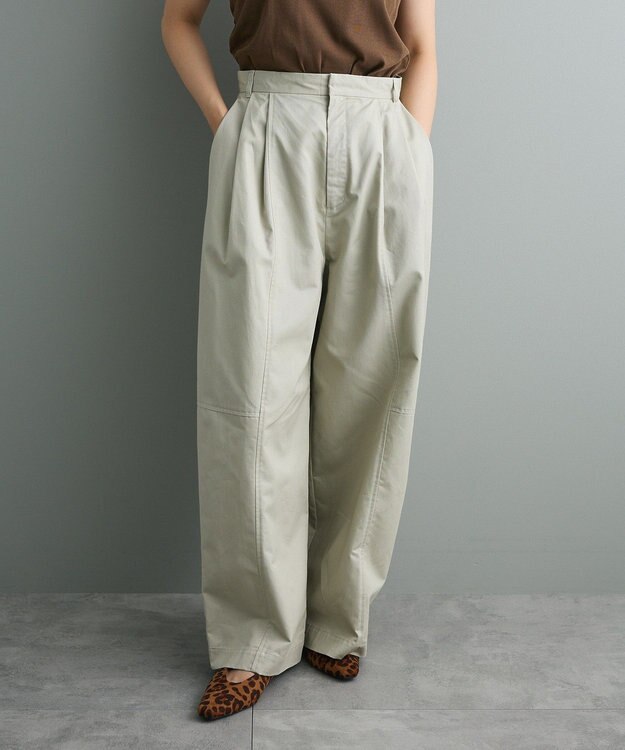 CRAFT STANDARD BOUTIQUE ワイドカーブチノパンツ Light Gray