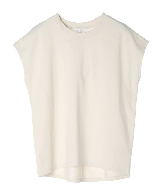AMERICAN HOLIC 接触冷感フレンチスリーブカットプルオーバー Ivory