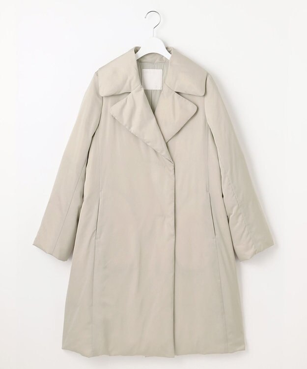 自由区 L 【17号サイズまで展開】ブライトダウン コート グレージュ