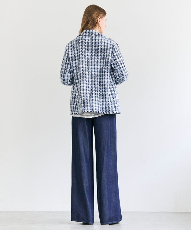 BEIGE， BERYL / ファンシーツイードダブルジャケット Navy Mix