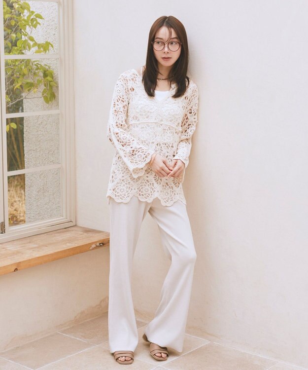 earth music&ecology 【予約】適ON カップ付きキャミソール オフホワイト