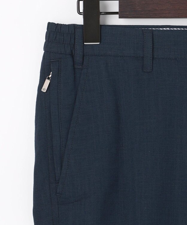 JOSEPH ABBOUD 【ウエストも伸びる!/清涼/ストレッチ】スラブストレッチ パンツ ネイビー系