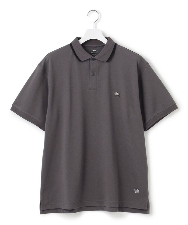 J.PRESS YORK STREET 【UNISEX】ブルドックワンポイント ポロシャツ グレー系