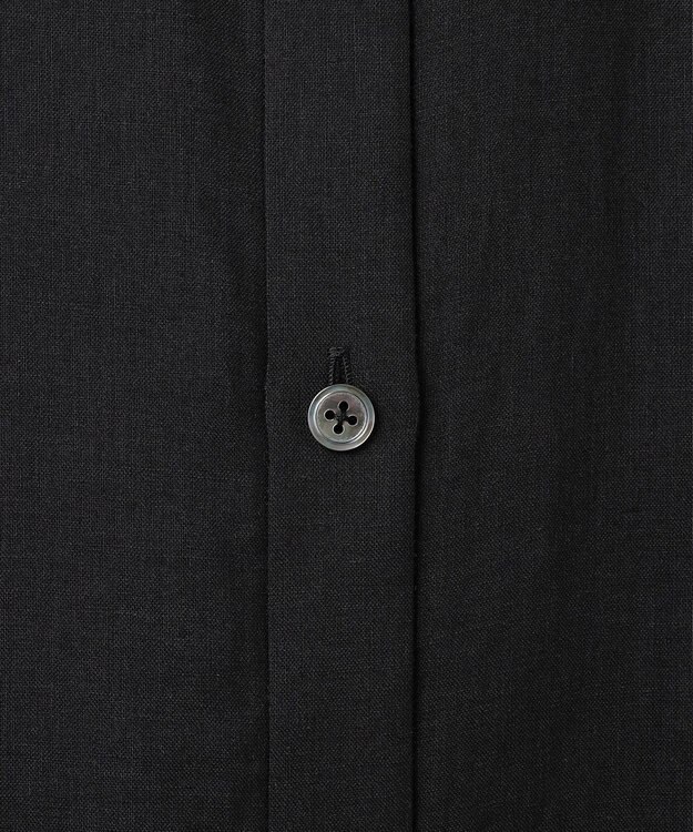 自由区 【カタログ掲載・WEB限定・接触冷感・洗える】シアーラミーローンシャツ ワンピース セピア