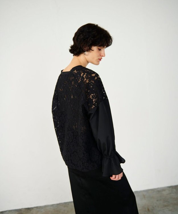 GRACE CONTINENTAL レースコンビブラウス ブラック