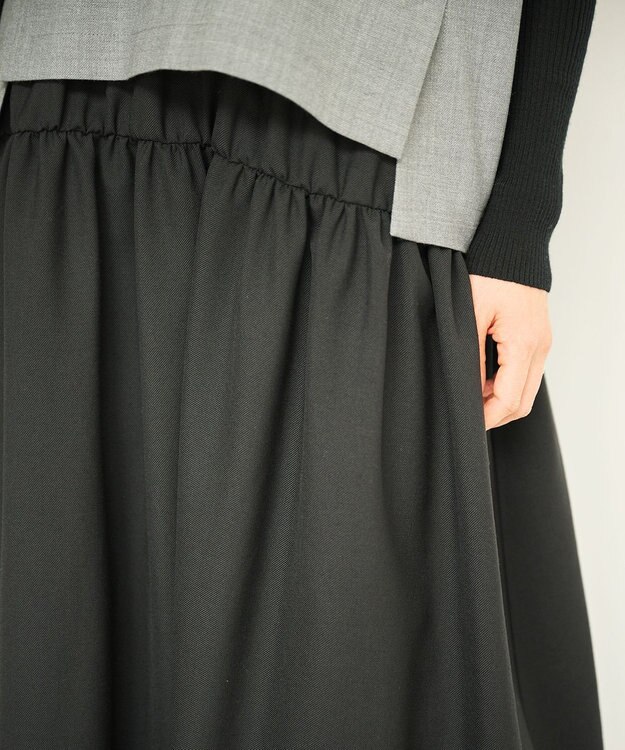 #Newans セットアップライクワンピース ライトグレー×ブラック