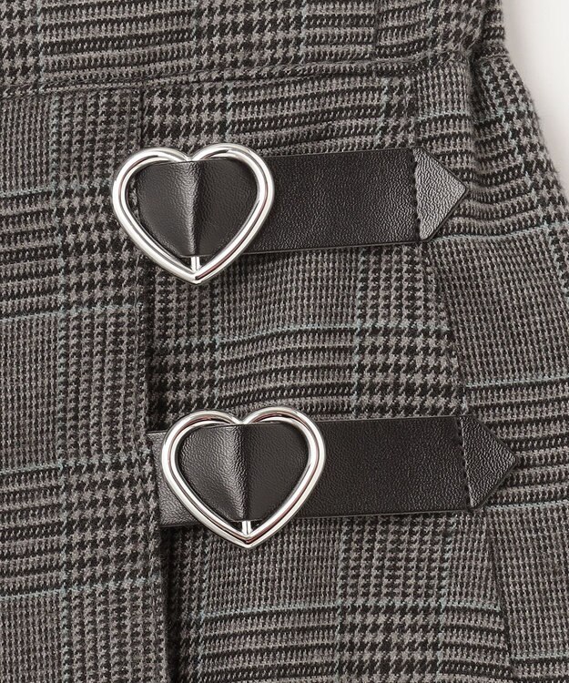 ANY KIDS チェック柄 プリーツ キュロット グレンチェック