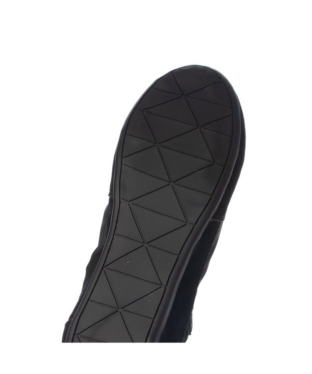 ing <ing>シャーリングローヒールスニーカー ブラック