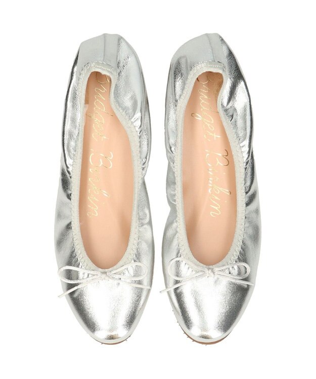 Bridget Birkin 【Bridget Birkin】ラウンドトゥバレエシューズ シルバー