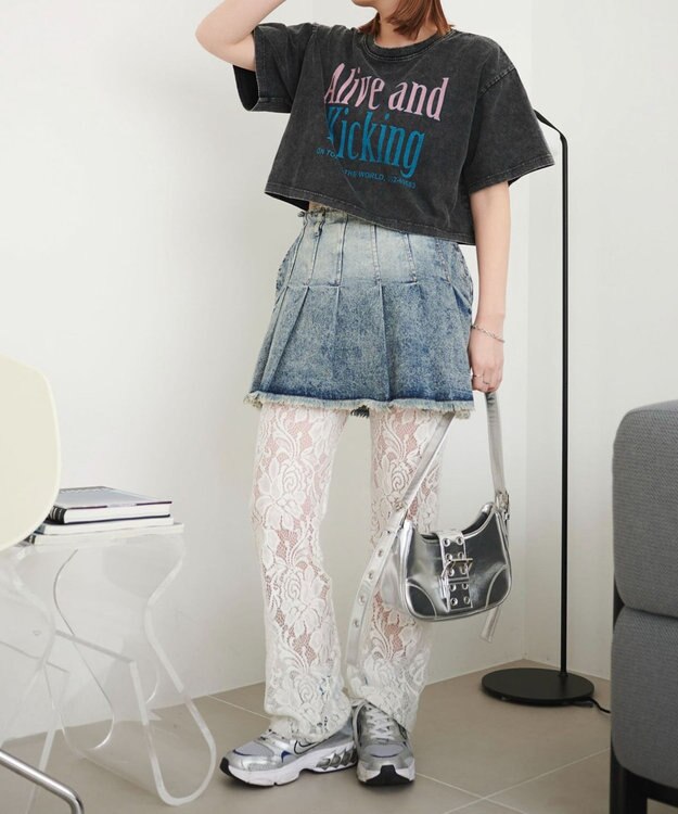 WEGO ヴィンテージウォッシュグラフィックショートT 柄6