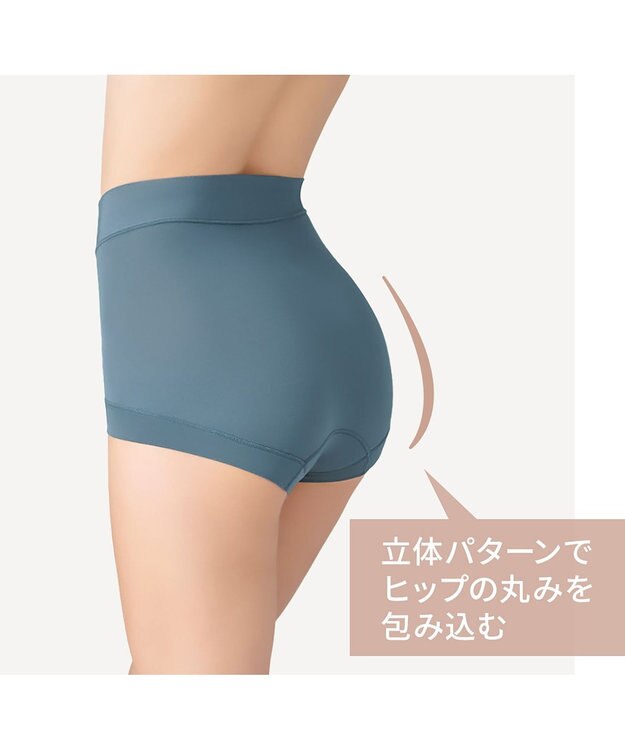 BRADELIS New York 【BRADELIS NewYork peace】　綿混楽々ハイウエストショーツ インディゴ