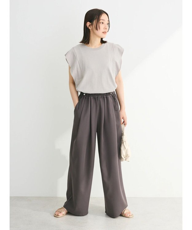 Green Parks ・ＳＵＧＡＲ　ＳＰＯＯＮ【ＣＯＯＬ】フレンチスリーブＴＥＥ Light Gray