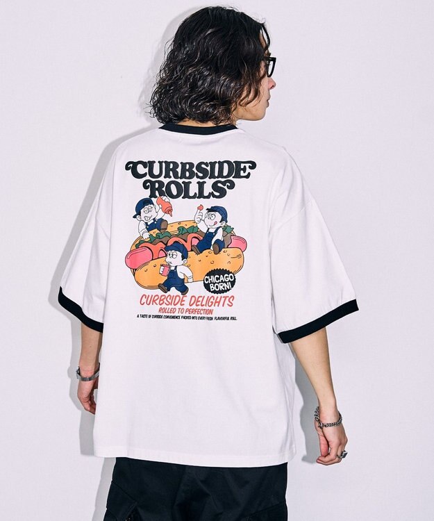 WEGO ボーイズグラフィックリンガーBIGT（S） ホワイト