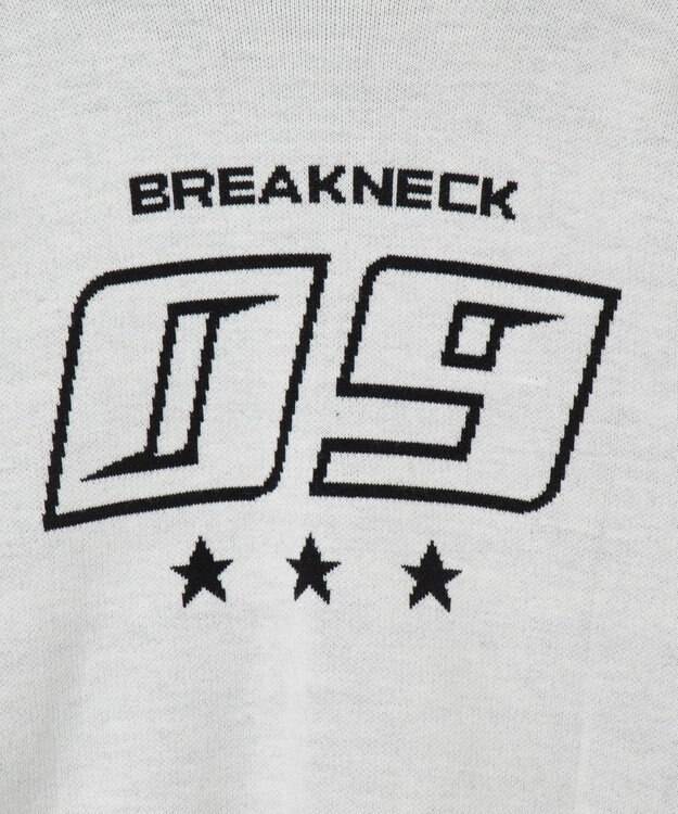 WEGO スポーツグラフィックジャガードニット ホワイト