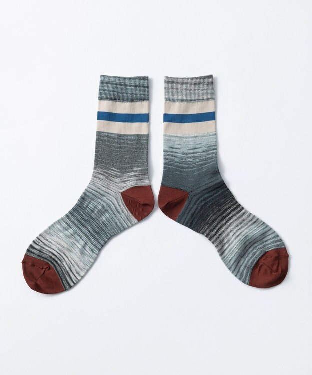 TRICOTE カスリラインソックス 95GRAY