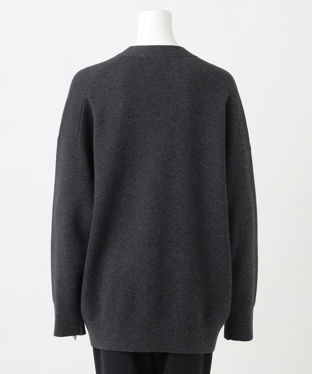 23区 S 【R(アール)】ウールカシミヤ Vネックカーディガン グレー系