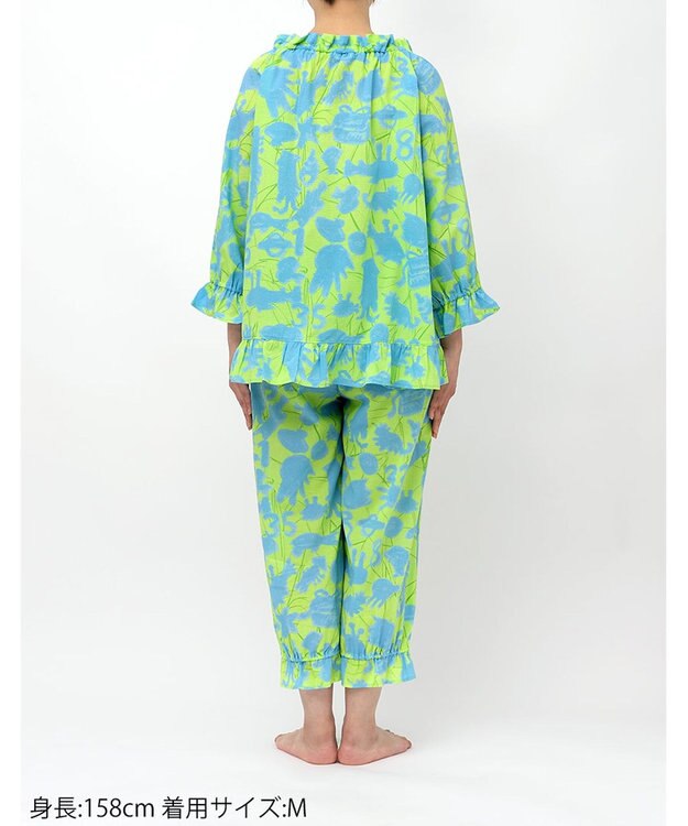 tsumori chisato SLEEP ツモリチサト パジャマ 綿100%(本体) ローン素材 8分袖 長袖 8分丈 レディース UDT211 /ワコール メロン