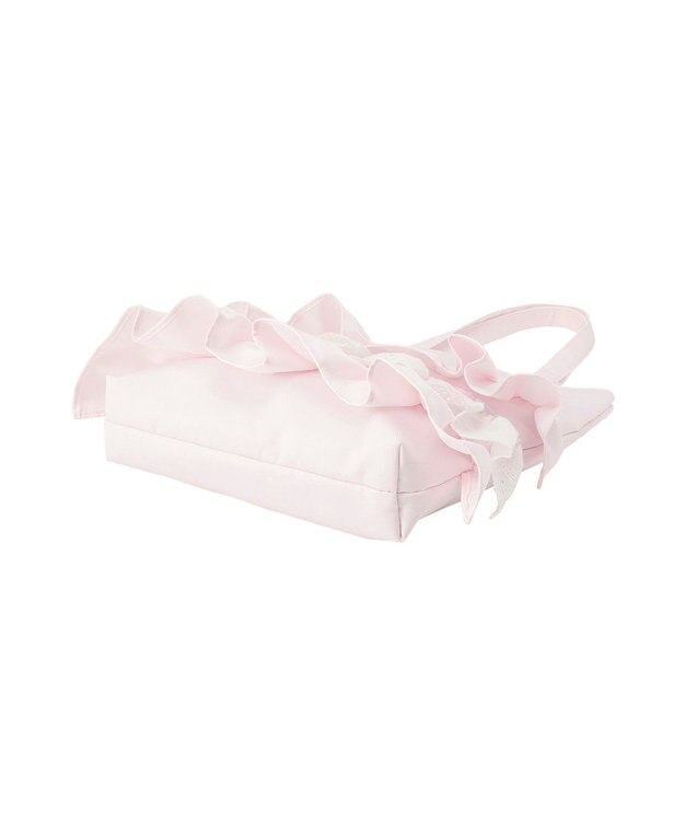 Maison de FLEUR サテンフロントフリルスクエアトートバッグ Light Pink