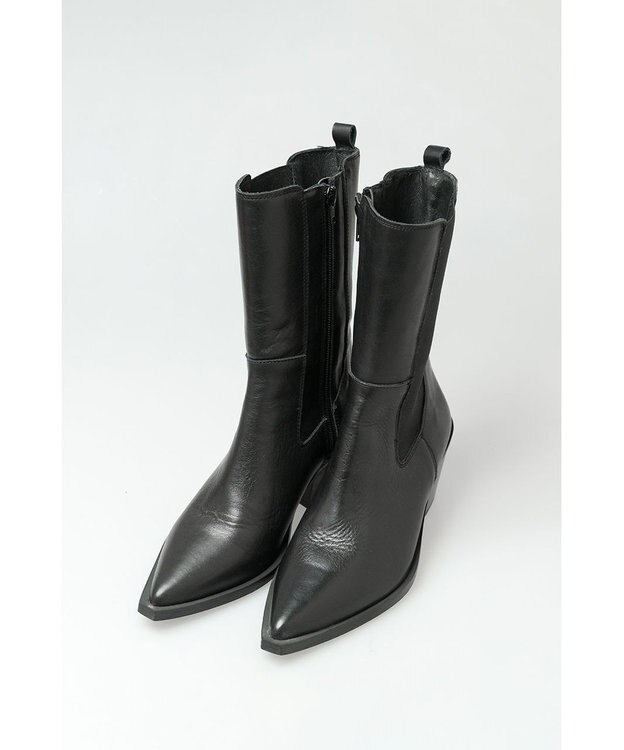 BONTRE 【BONTRE/ボントレ】ポインテッドサイドゴアブーツ ブラック