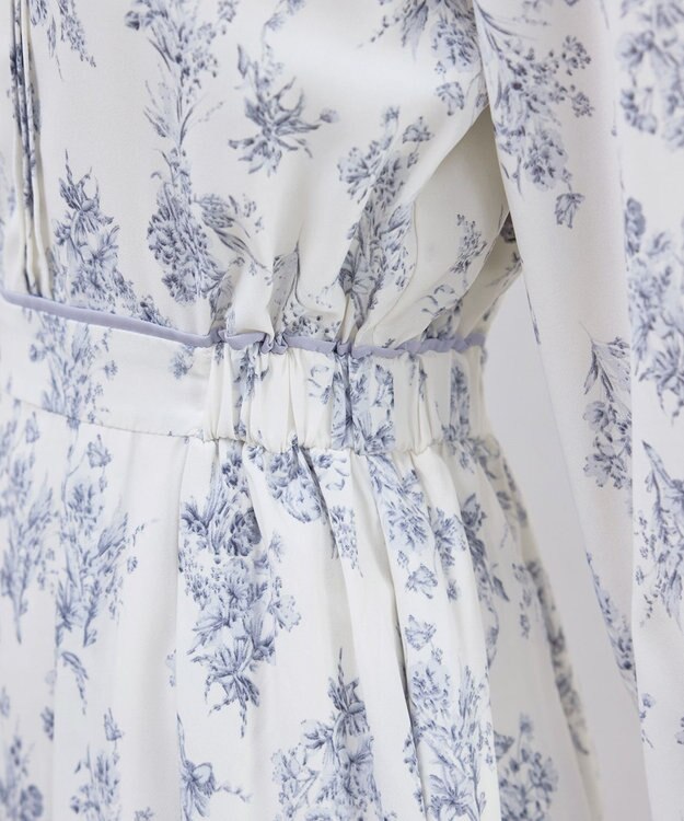 Tiaclasse L 【洗える】トワルドジュイ配色ワンピース アイボリー