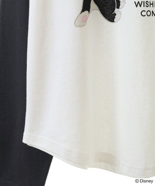 Green Parks ピノキオ／ラグランプリントＴシャツ Charcoal Gray