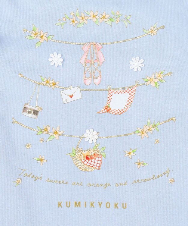 組曲 KIDS 【90-100㎝】 フルーティーブリーズTシャツ ブルー