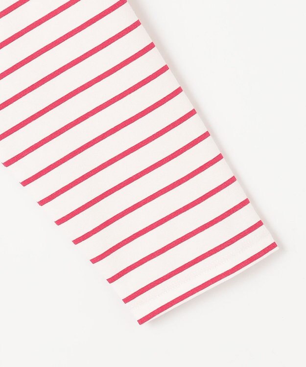 組曲 L プレーティング天竺バックタックボーダー カットソー オールドローズ系1