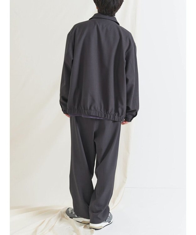 CRAFT STANDARD BOUTIQUE ポリエステルツイルスポーツジャケット Charcoal Gray