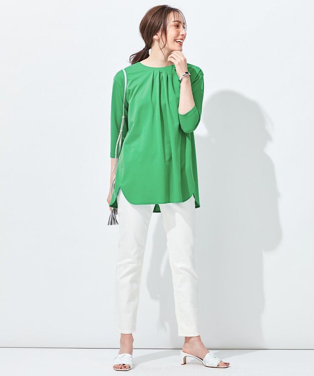 自由区 【WE WANT】365DENIM ストレートスリムデニム パンツ ホワイト系