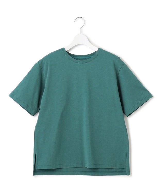 23区 S DCHコットン ベーシック Tシャツ ピーコックグリーン系