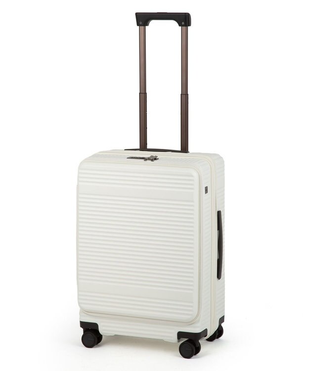 ACE BAGS & LUGGAGE ace. サルートン フロントオープンスーツケース Mサイズ 47～57L 05362 ホワイト