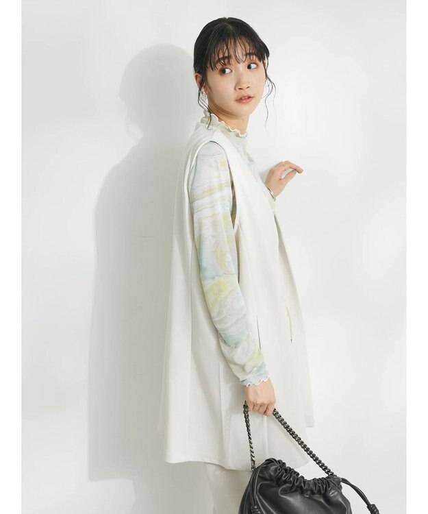 CRAFT STANDARD BOUTIQUE ジョーゼットロングジレ Ivory