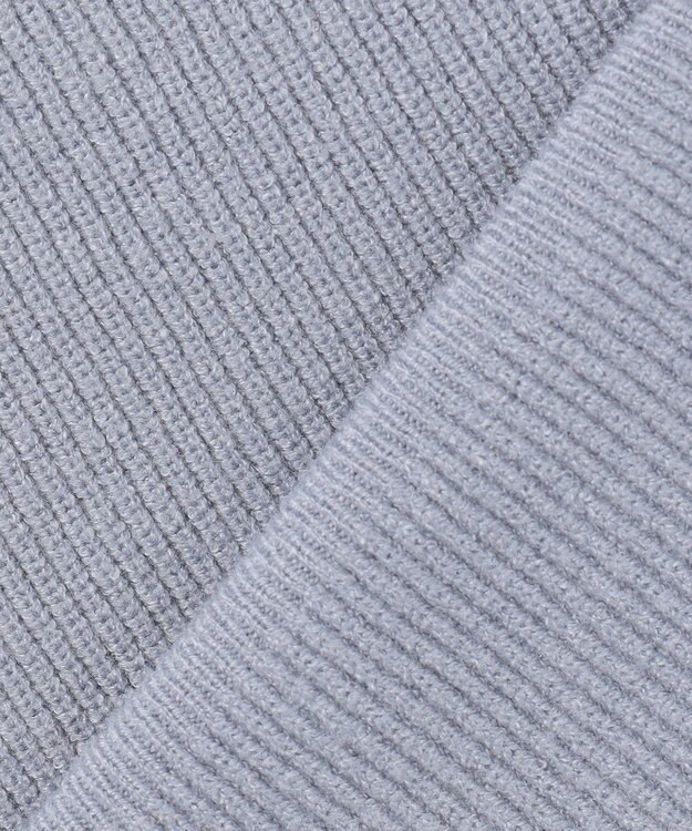 Feroux レーストリム ニット カーディガン スカイブルー系