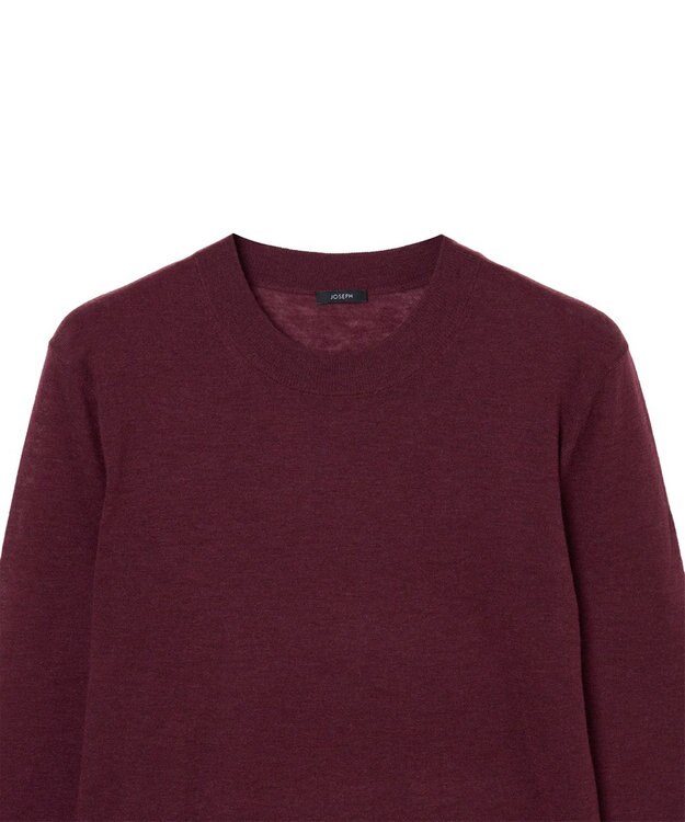 JOSEPH 【WEB＆OUTLET限定】ウールエアー ラウンドネックニット Merlot