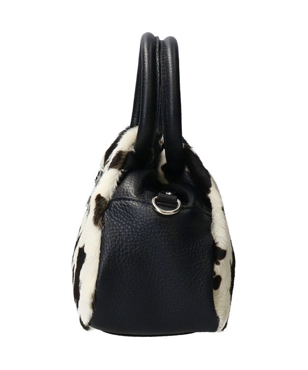 INTER-CHAUSSURES 【ANDREA CARDONE ITALI】異素材コンビハンドバッグ ブラックコンビ