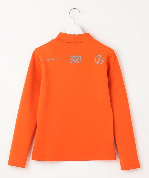 PW CIRCULUS 【イージーケア / 軽量 / 一枚でサマになる】【WOMEN】ロゴモックネック オレンジ系