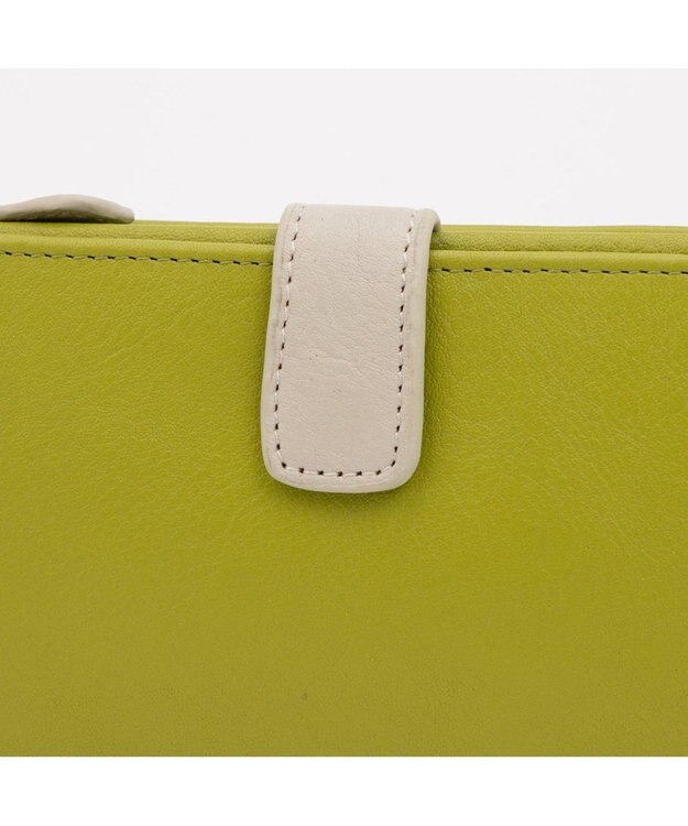 UNBILLION アトランタ ATLANTA / 牛革二つ折りカラーコンビ長財布 グリーン