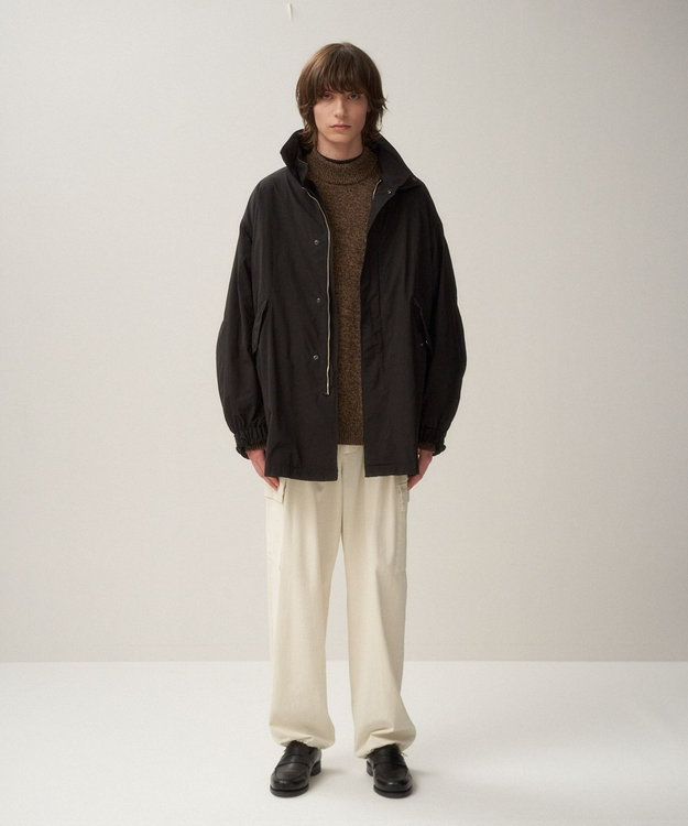 ATON AIR WEATHER | ショートモッズコート - UNISEX BLACK