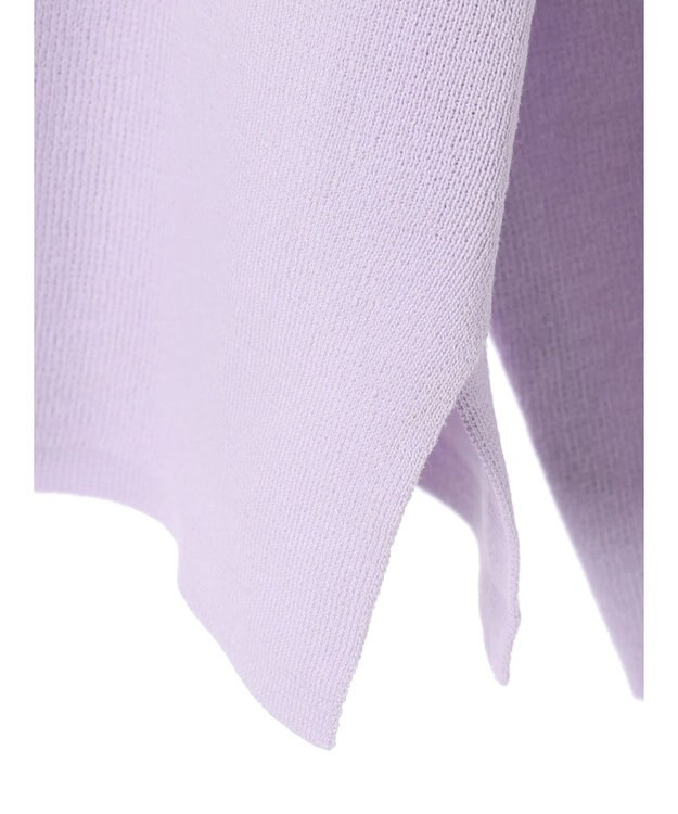 Green Parks 洗える　ボートネックニットプルオーバー Lavender
