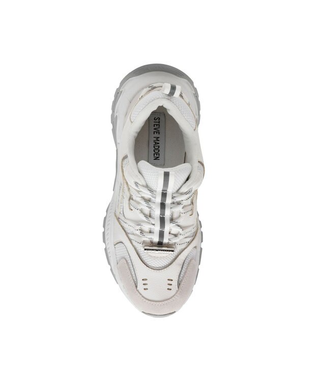 STEVE MADDEN ANIMATES グラフィカルソールスニーカー ホワイトグレー