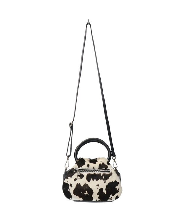 INTER-CHAUSSURES 【ANDREA CARDONE ITALI】異素材コンビハンドバッグ ブラックコンビ