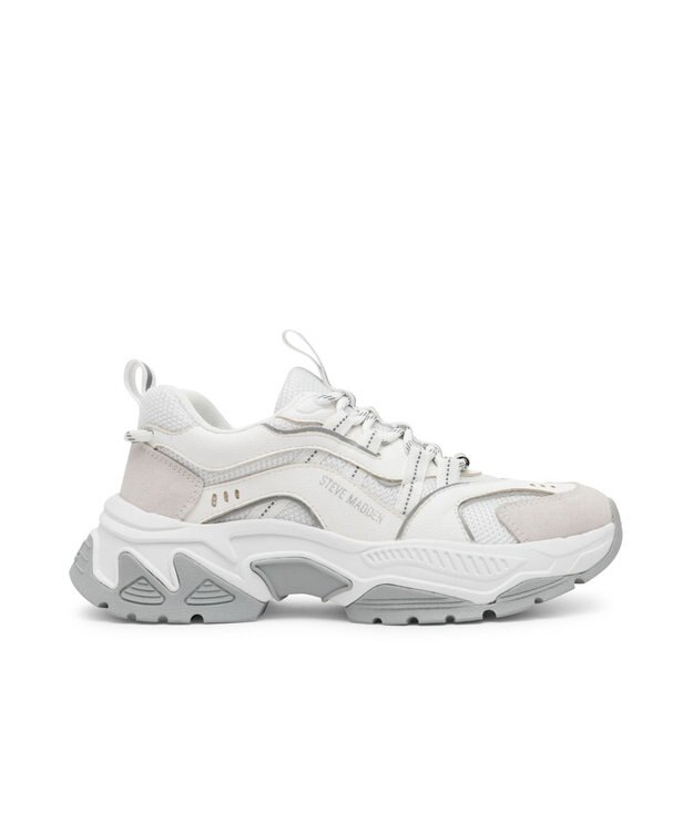 STEVE MADDEN ANIMATES グラフィカルソールスニーカー ホワイトグレー