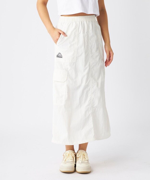 OP／FILA 【Kappa】ロングスカート オフホワイト