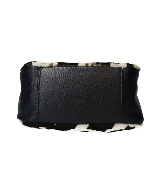 INTER-CHAUSSURES 【ANDREA CARDONE ITALI】異素材コンビハンドバッグ ブラックコンビ