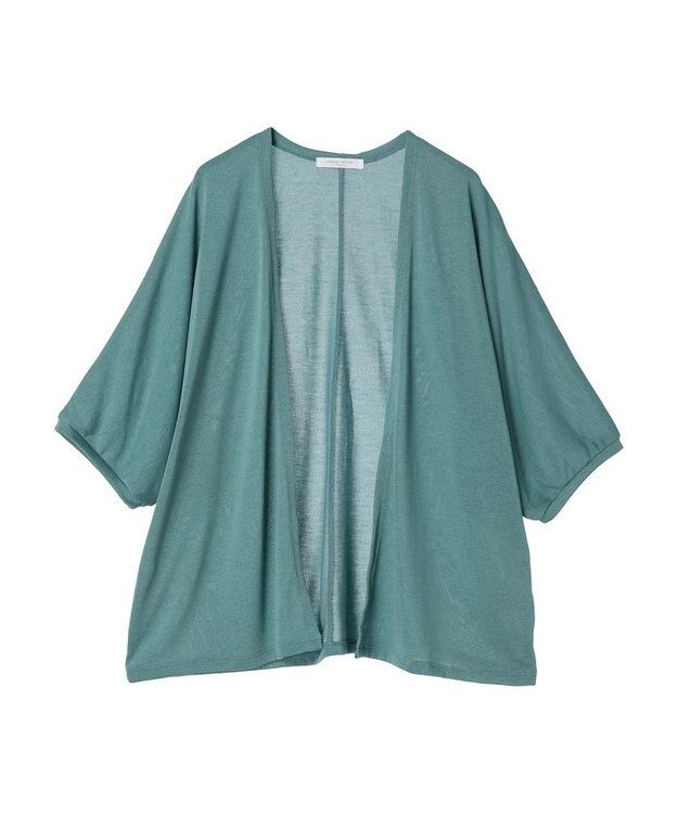 Green Parks よくばり　半袖カットドルマンカーディガン Mint