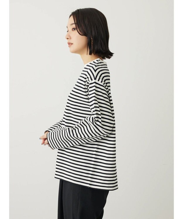 Green Parks ボーダープルオーバー Off White